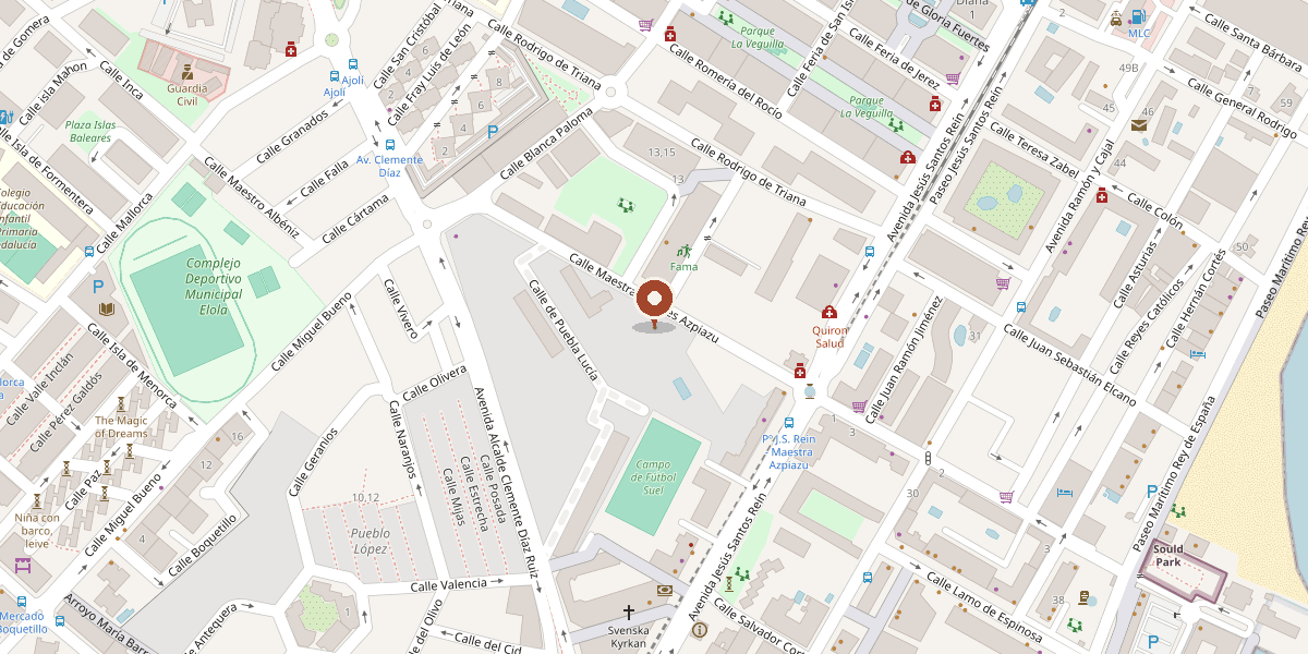 Mapa con la ubicación de Buna en Fuengirola